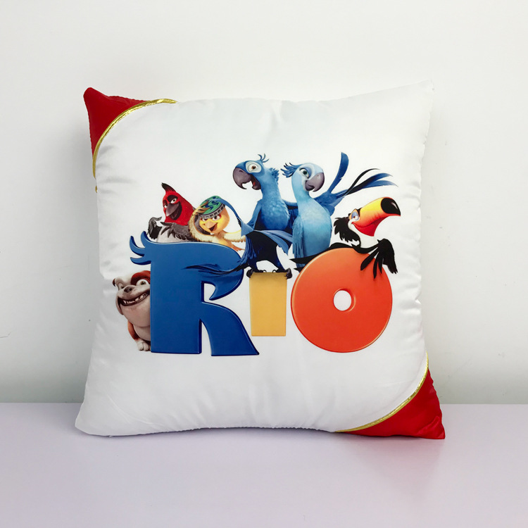 热转印抱枕可印双面真人来图定做照片抱枕套情侣靠枕头靠垫对角枕