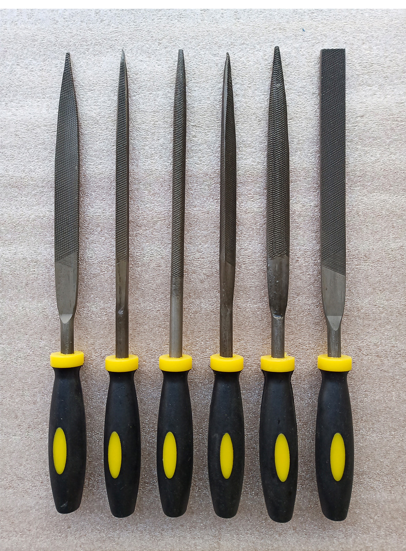 供应140-180双色手柄什锦锉 6件套木锉修整打磨锉刀套装-阿里巴巴