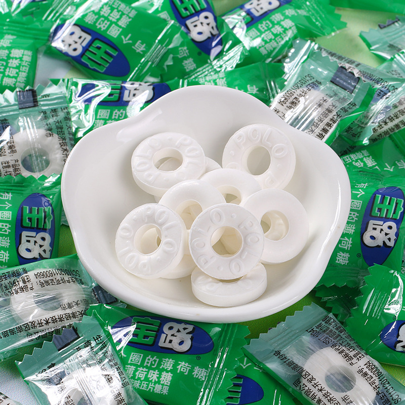 宝路圈圈薄荷糖有个圈的薄荷糖商务酒店餐饮招待polo糖果零食批发
