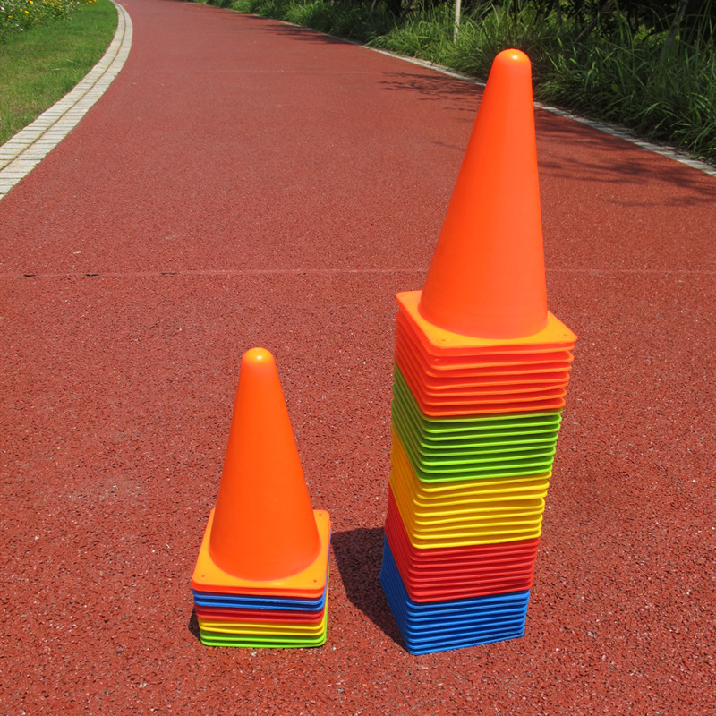 篮球训练加厚标志筒障碍物23cm圆头锥桶足球运动训练锥雪糕桶