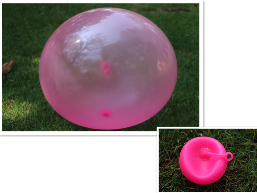 跨境爆款泡泡球 tpr吹气球亚马逊 bubble ball 注水球拍拍球玩具