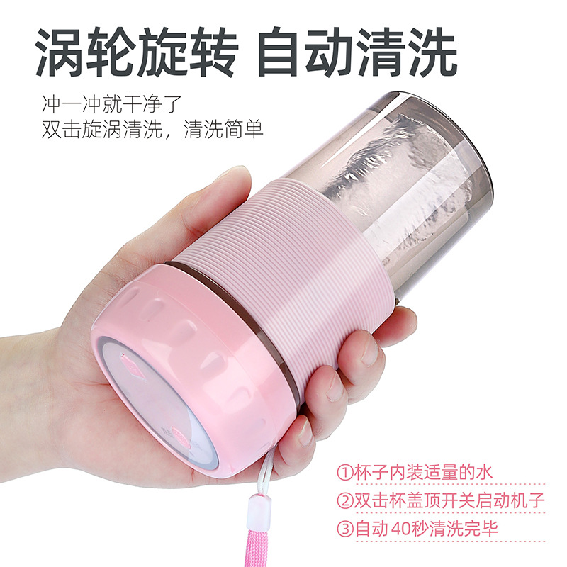 Portable Mini Home Juice Extractor Electric Juicer Cup Multi-Function USB Charging Blender Small Juice Cup