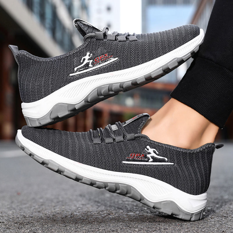 Autumn Breathable Fly Woven Mesh Trendy Shoes Men's Sports Casual and Comfortable Running Youth Men's Shoes Men's Shoes