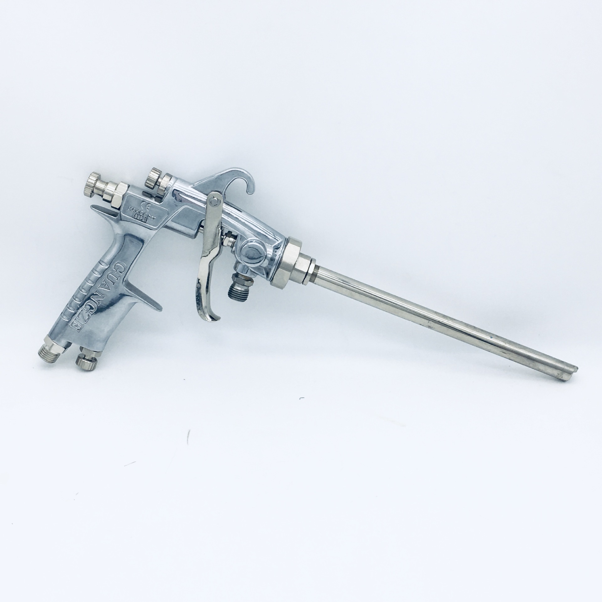 台湾光沢手动片角喷枪 w-1218/0609/0915长杆平面360度内壁喷枪