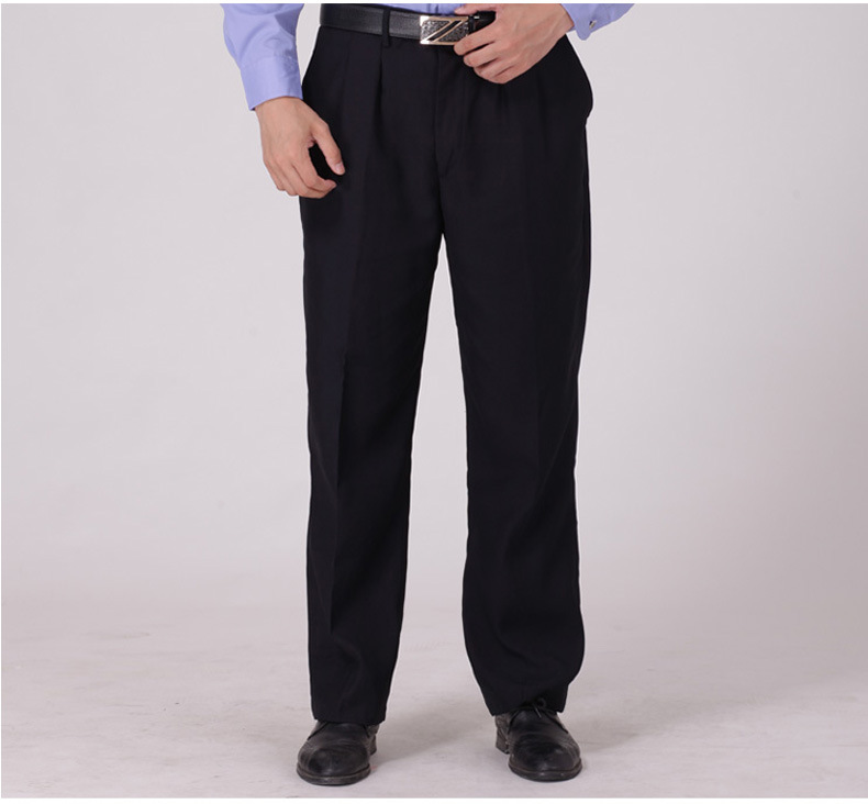 保安裤子男夏季薄款2011式藏青单裤物业酒店执勤工装裤子墨绿西裤