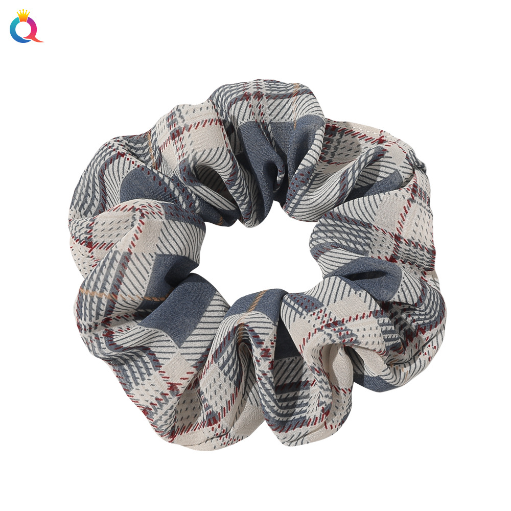 奇阅韩版新款雪纺网纱大肠发圈小清新雏菊布艺大肠圈丸子头发圈