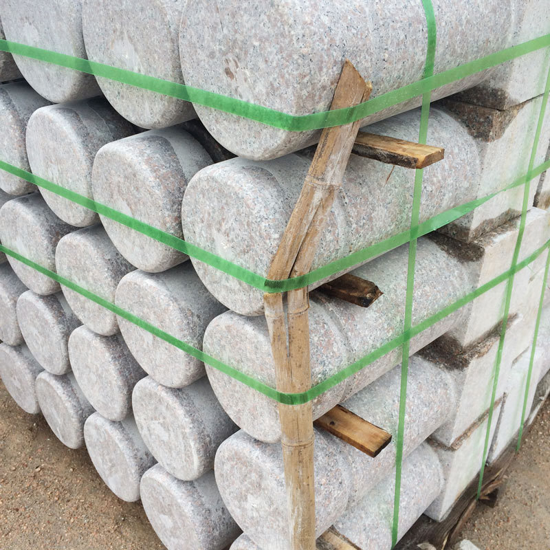 止车石停车场车止石摆件 挡车石墩路障石规格定制山东止车石矿山