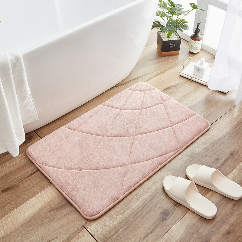 Bedi Memory Foam Absorbent Floor Mat Bathroom Bathroom Entrance Non-Slip Mat Bathroom Door Mat Home Entrance Mat