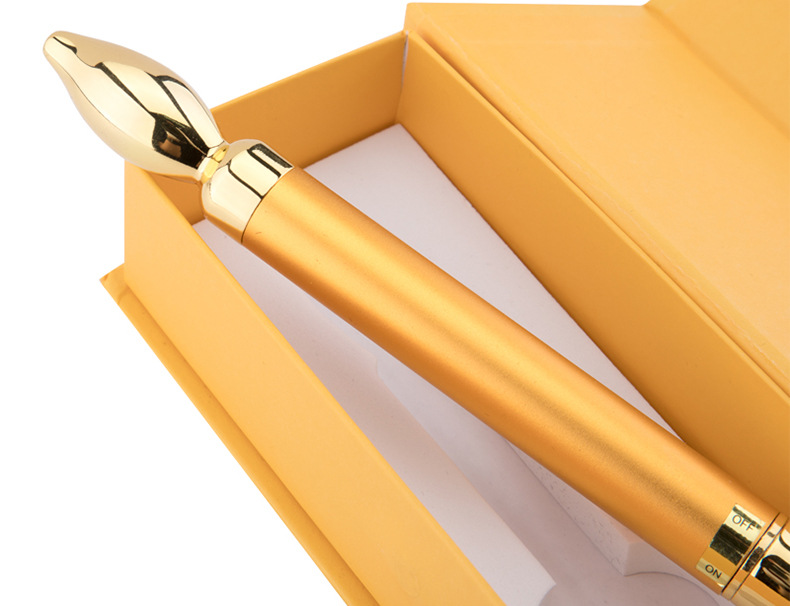 厂家直销黄金美容棒金属眼霜棒眼部按摩导入棒玫瑰金美眼美容仪