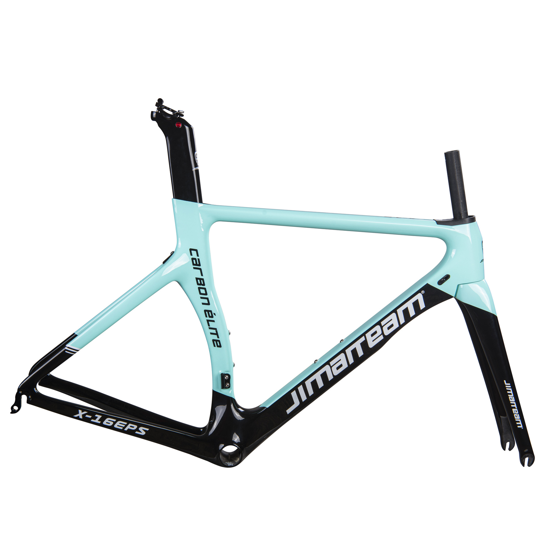 2021款jimaiteam碳纤维自行车车架破风公路车架x-16系列/比安琪绿