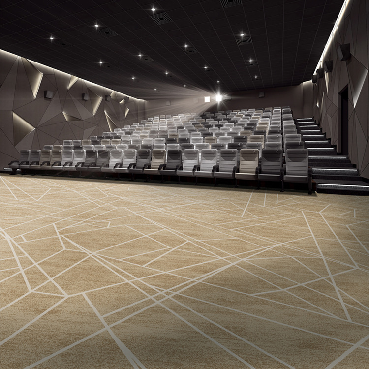 800克几何线条定制簇绒印花电影院地毯 影厅b1阻燃地毯厂家-阿里巴巴