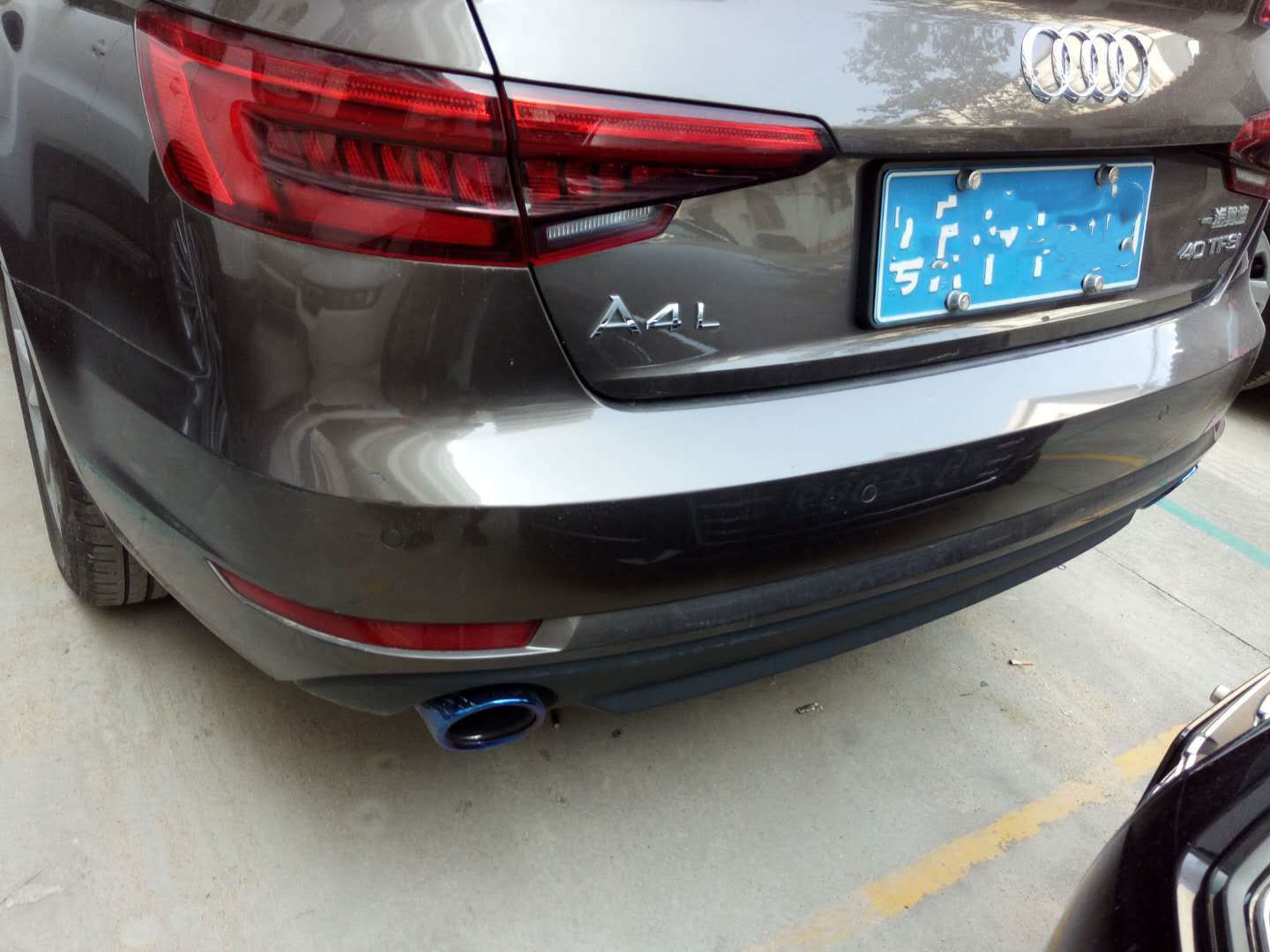 适用于2018款奥迪a4l/a6l尾喉消音器排气管改装 新款a4l排气管