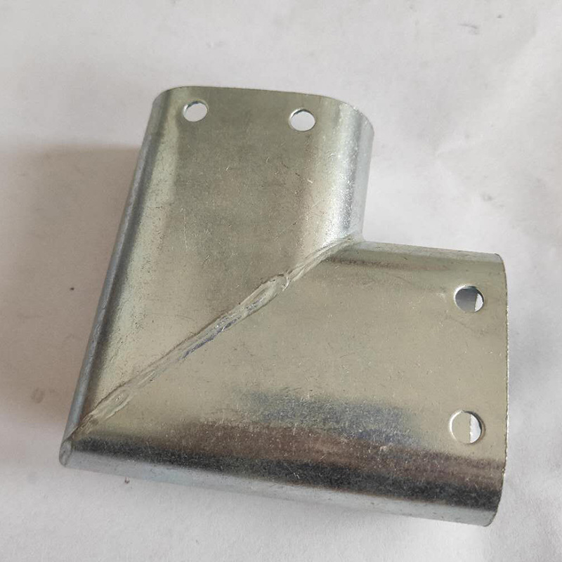 现货批发组装护栏配件 40*80腰圆90度弯转40方立柱 锌钢护栏配件