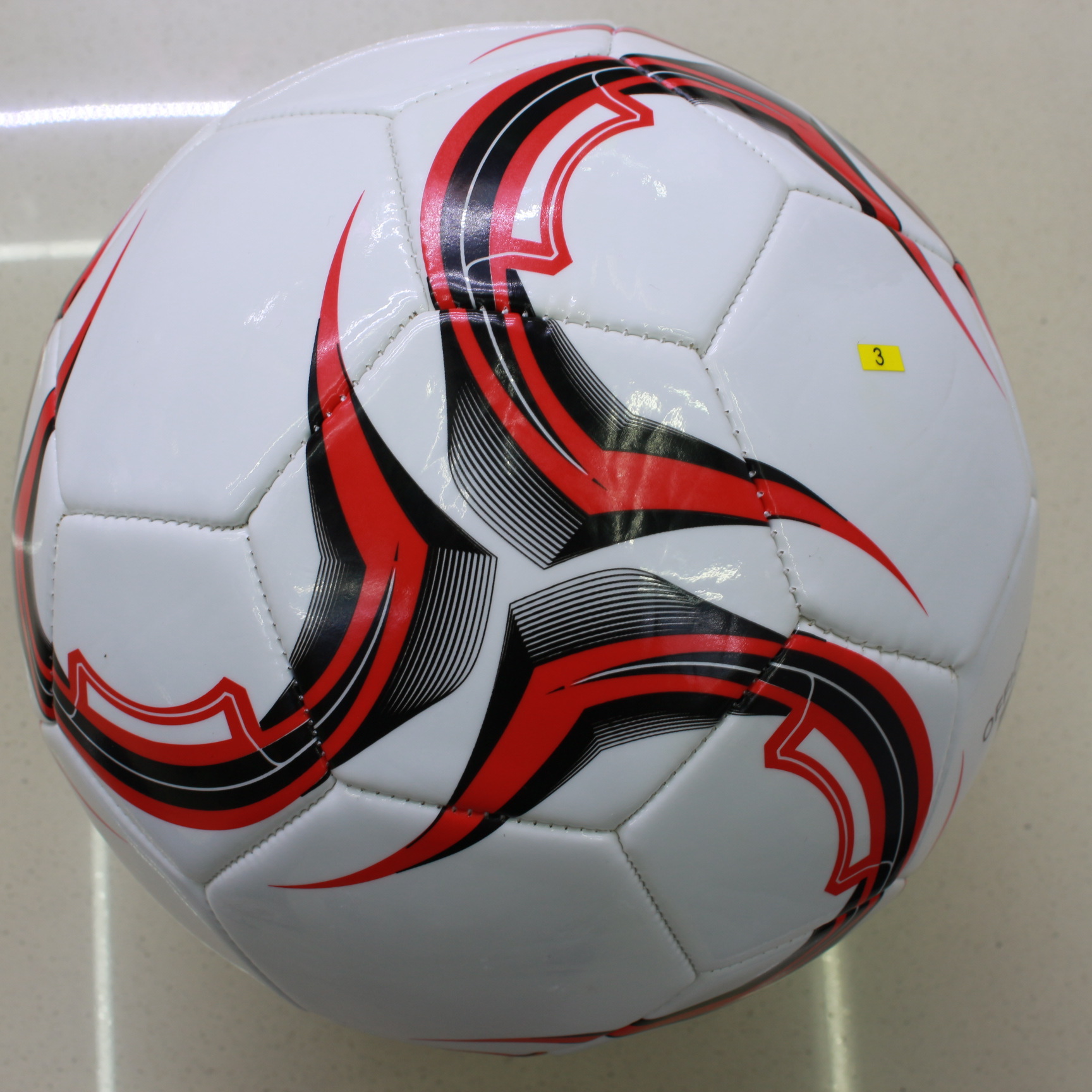 正品5号足球红色八角花5号pu专业机缝比赛足球可来样定做可代发