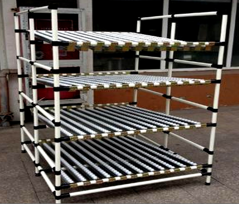 线棒料架 柔性工作台 流利架台车 精益管货架 海乐世重庆