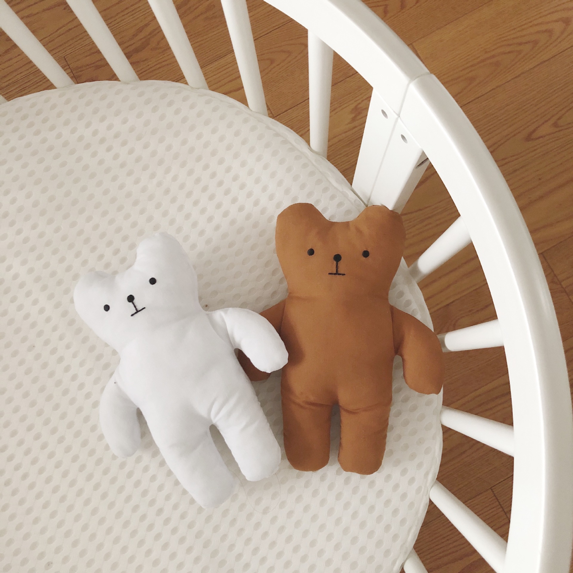 韩国ins碎花小熊安抚玩偶表情娃娃儿童婴儿宝宝睡眠陪伴公仔玩具