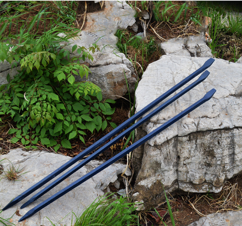 六棱钢撬棍撬棒 高硬度翘棍 六角钢撬杠 加粗重型消防钢钎拆木箱