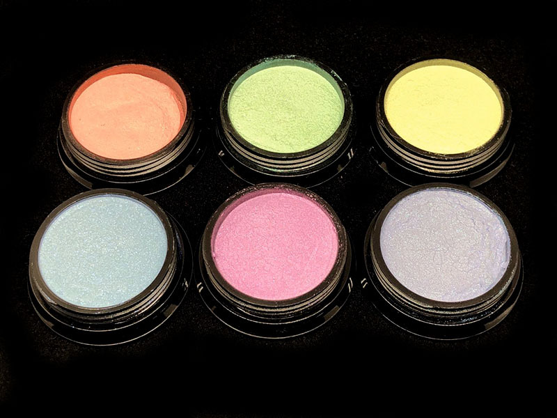 新品推荐冰透幻彩粉极光粉指甲亮片美甲饰品6色仙女粉1000g