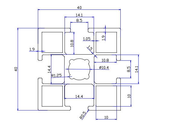 专业提供:图纸绘制,模具设计与开发,材质熔炼铸棒,型材挤压,阳极氧化