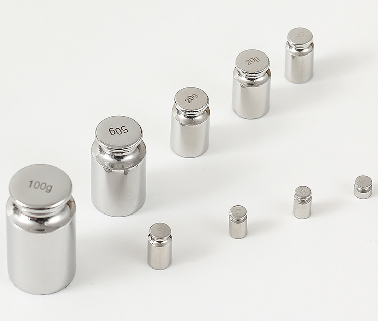 钢制镀铬m1等级砝码1g-100g铝制套盒百分位校准砝码批发