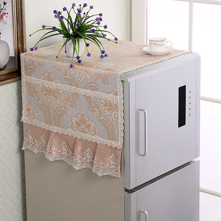 冰箱盖巾防尘盖布少女心盖布便捷家用防尘布实用轻奢冰箱布双开门