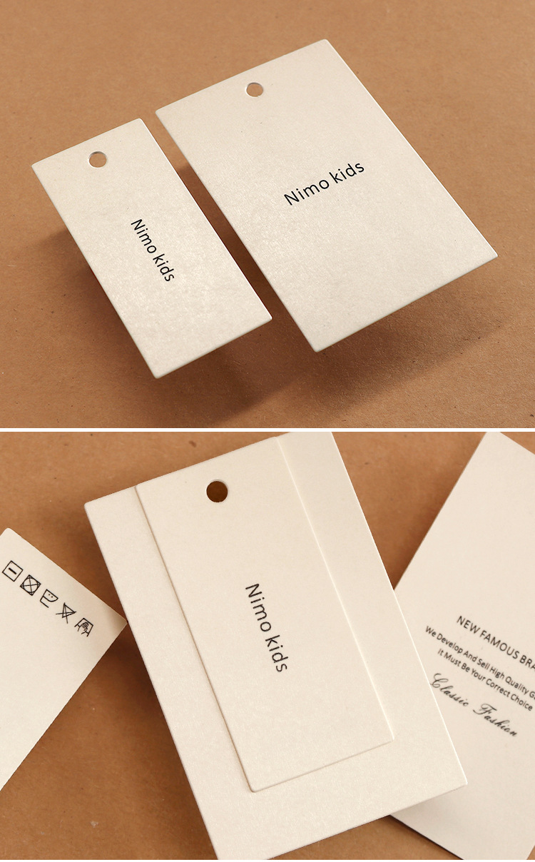 女装吊牌定做小清新服装店价格标签纸印刷衣服商标logo免费设计