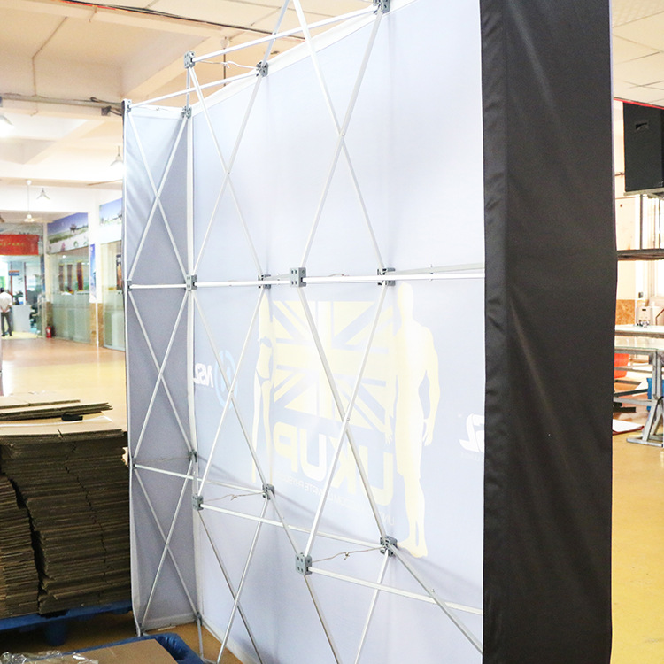 折叠桁架拉网展架广告舞台背景架签到签名墙喷绘架户内外防风展架