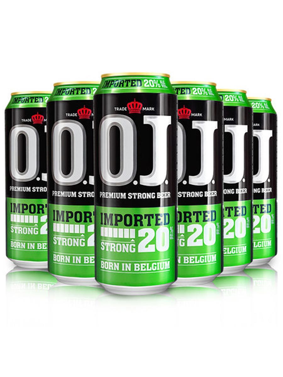 荷兰进口oj烈性精酿啤酒o.j20度烈性啤酒高度啤酒500ml*24听