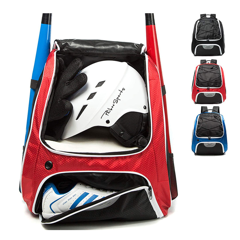 跨境热销垒球收纳双肩包青少年棒球包大容量户外运动背包新款定制