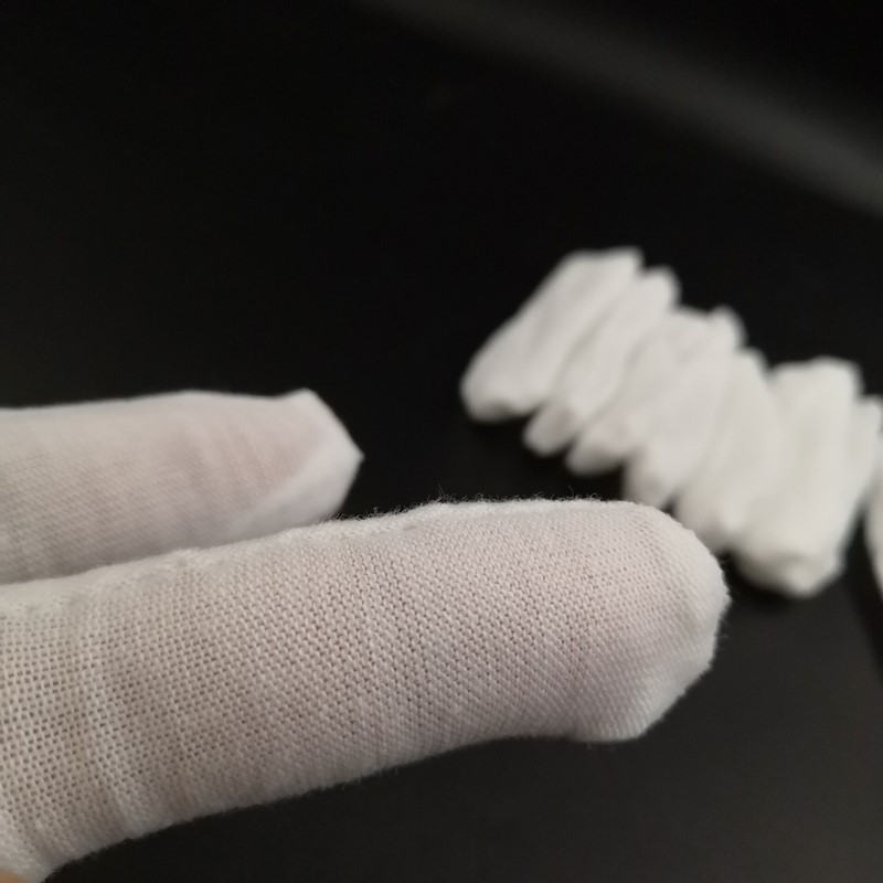 热缩防烫手指套白色弹力拉架棉布手指套10支装