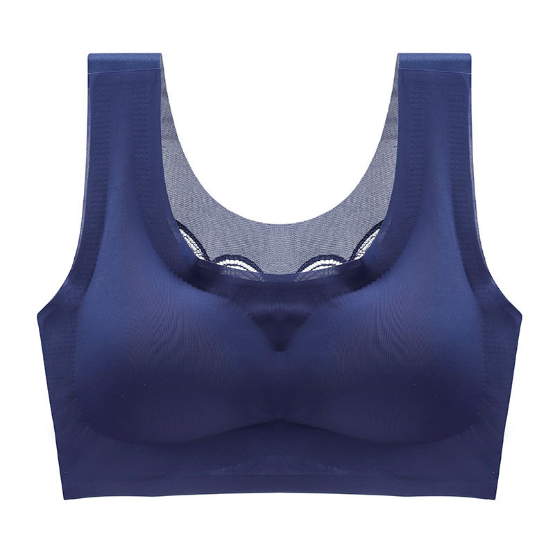 Thin Large Size Vest Style Seamless Bras Plump Girls Sleep Sports Leisure Beauty Back Underwear Push up Accessory Breast Push up Bra