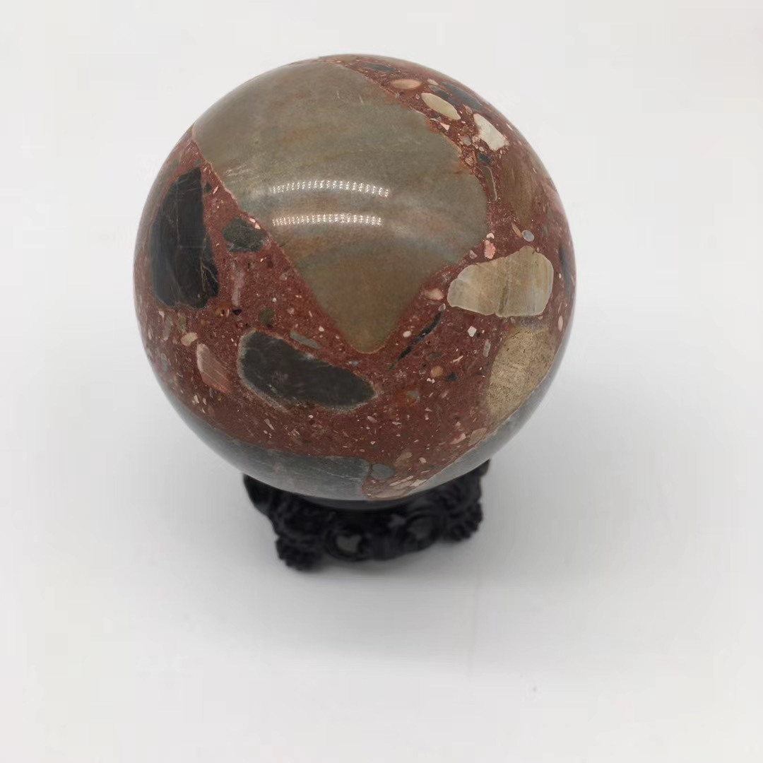 东海水晶天然水晶球火山岩球工艺品球家居摆件球装饰球原石打磨