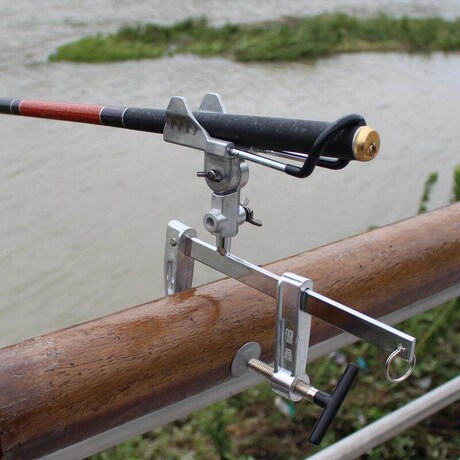 桥钓支架万向鱼竿筏钓支架多功能船钓全金属架杆器炮台架钓鱼用品