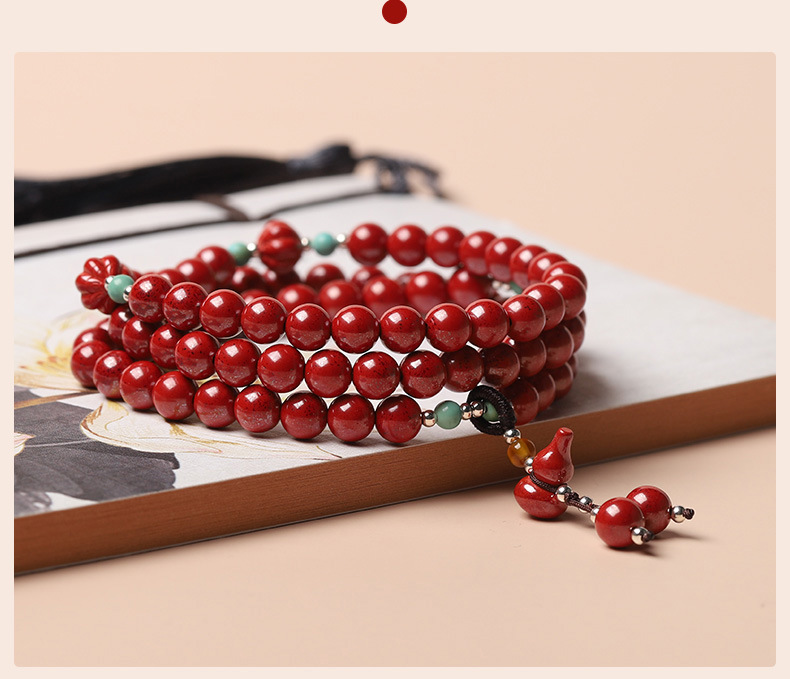高含量天然原矿帝王朱砂手串男女能量貔貅招财转运保真朱砂手链