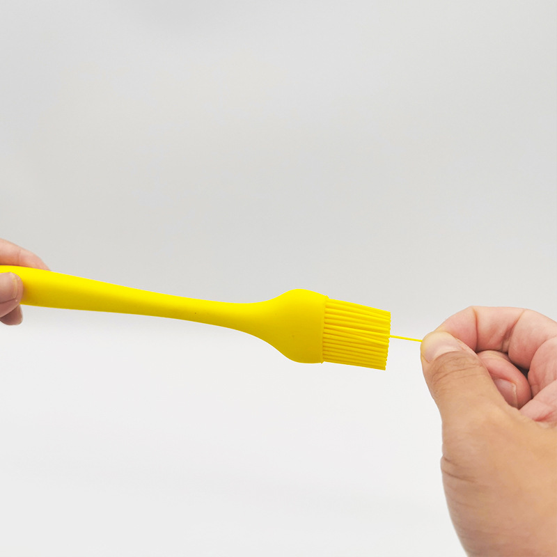 厂家直供硅胶一体全包油刷小号硅胶烧烤刷子硅胶锅铲 diy烘焙工具