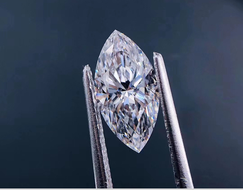 裸钻定制gia钻石马眼形钻石50分1克拉裸石异形钻婚戒项链首饰定制