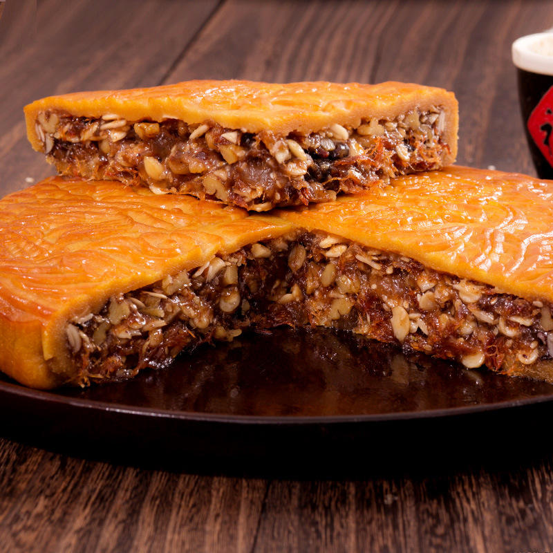 金建新湛江广式五仁大月饼老式传统金腿火腿叉烧2斤礼盒装中秋节