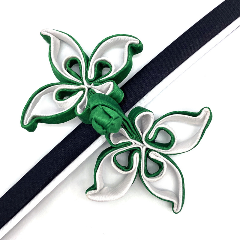 苏斯定制三桃花冠扣高档盘扣古典民主风旗袍扣手工铜丝定型纽扣