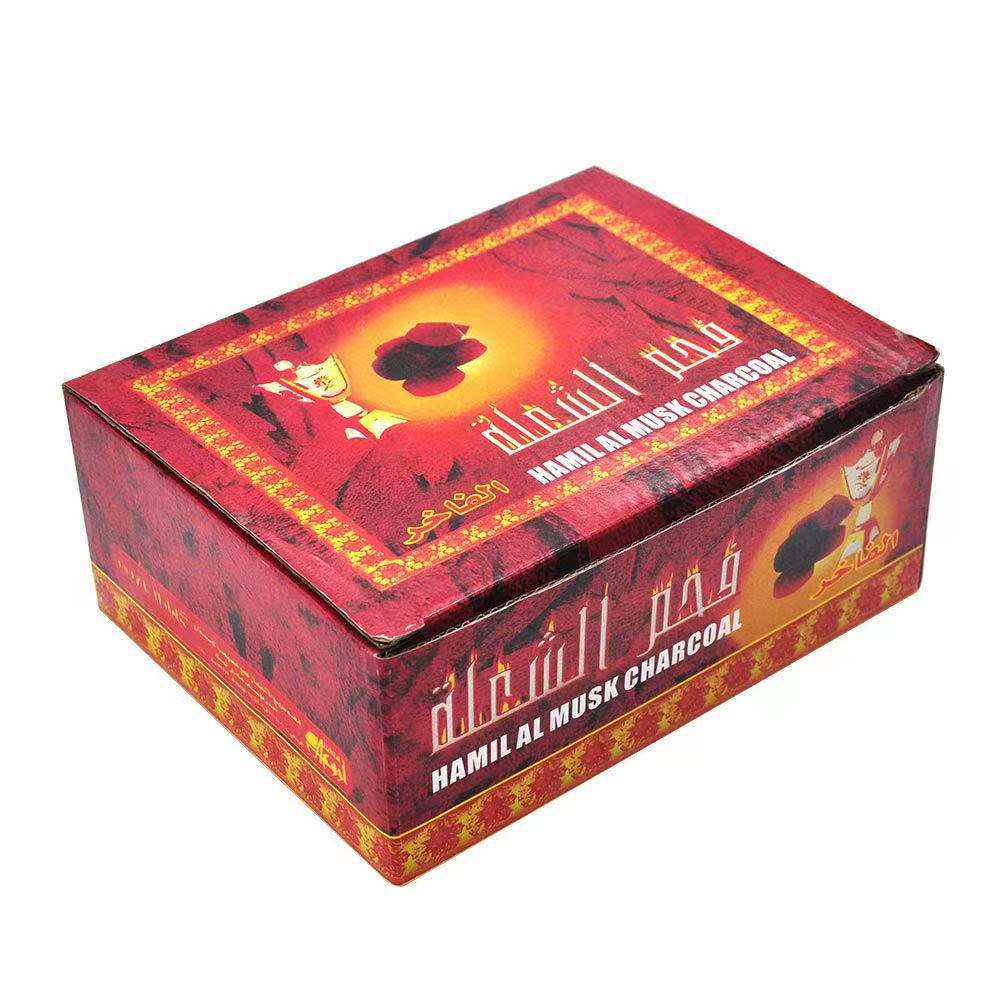 厂家直销 阿拉伯水烟碳 33mm速燃无烟炭水烟木炭 酒吧ktv跨境专供