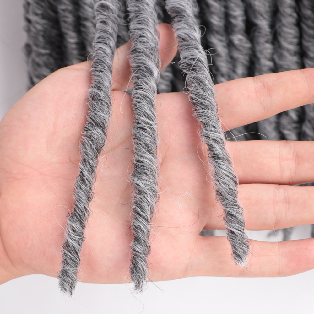 假发 脏辫钩针发 化纤辫子 直筒自由女神 18inch 90g厂家一件批发