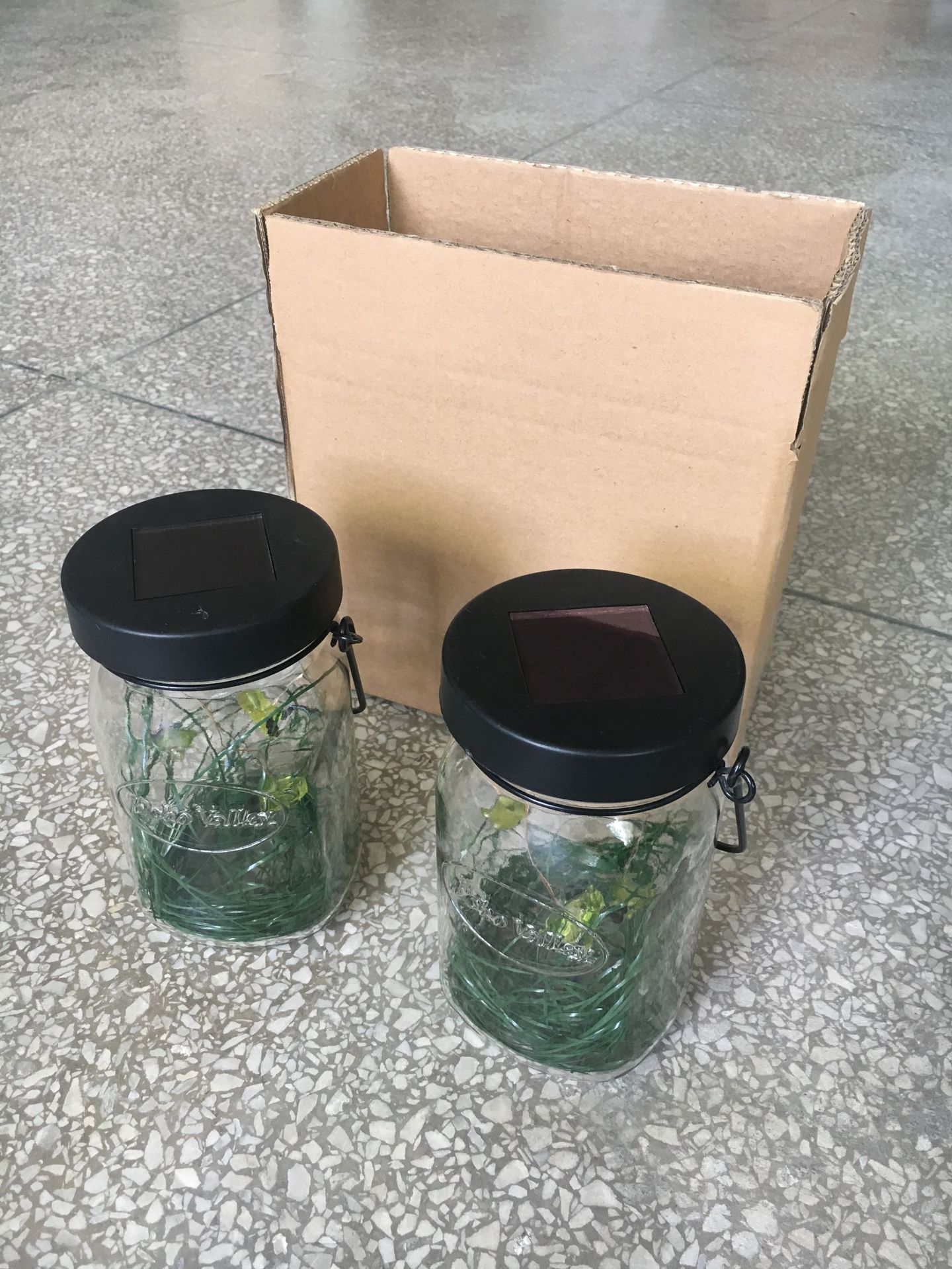 太阳能灯玻璃瓶萤火虫提灯蜜蜂led灯庭院花园室外装饰