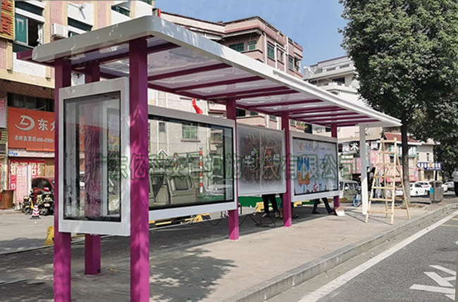 东莞候车亭厂家亿科交通候车亭站台公交车棚港湾式公交站亭