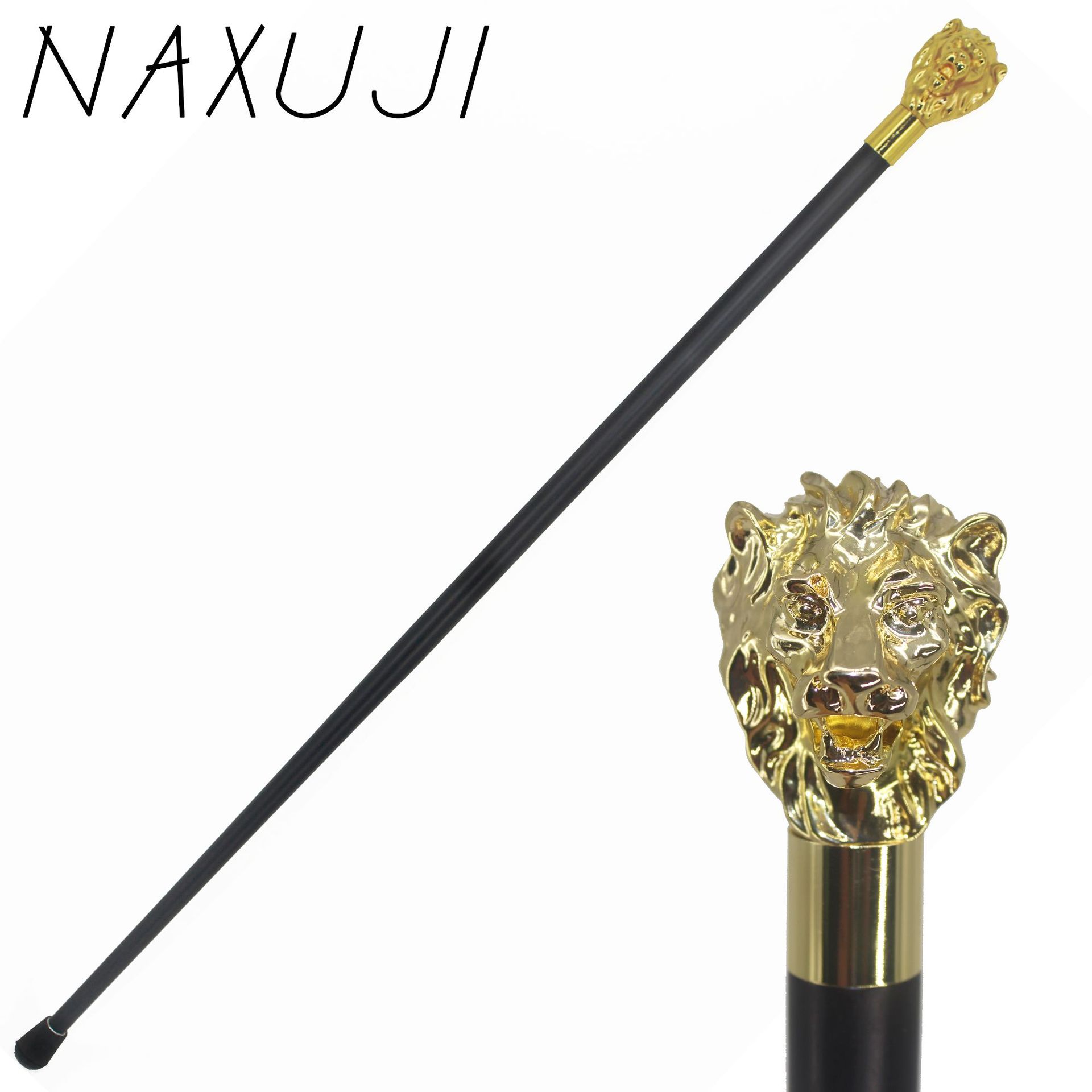 英伦雄狮绅士手杖创意万圣节文明棍拐杖金属狮子武器道具手柄权杖