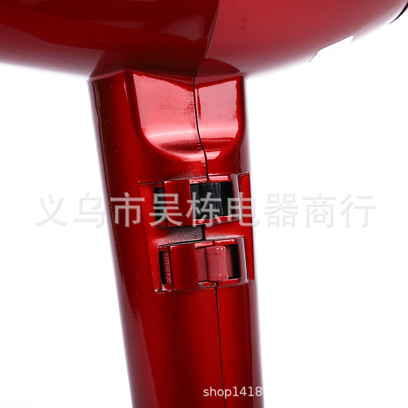 Bright 8850 High-Power Hair Dryer Household Heating and Cooling Air Four-Gear Three Plug 2000W Red