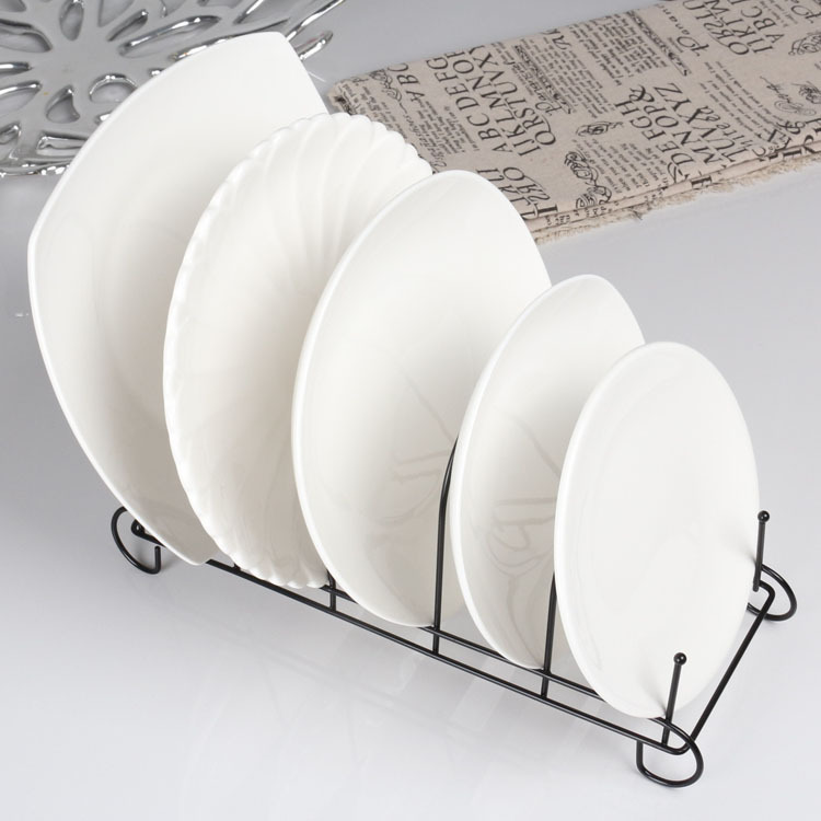 铁艺烤漆盘子支架工艺品炭雕碟盘托架瓷盘相框普洱茶石头画展示架