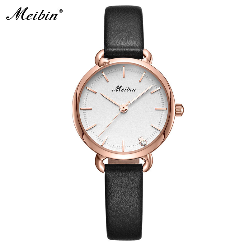 女士手表时尚简约大方防水女腕表meibin/美宾电子自动石英表 1111