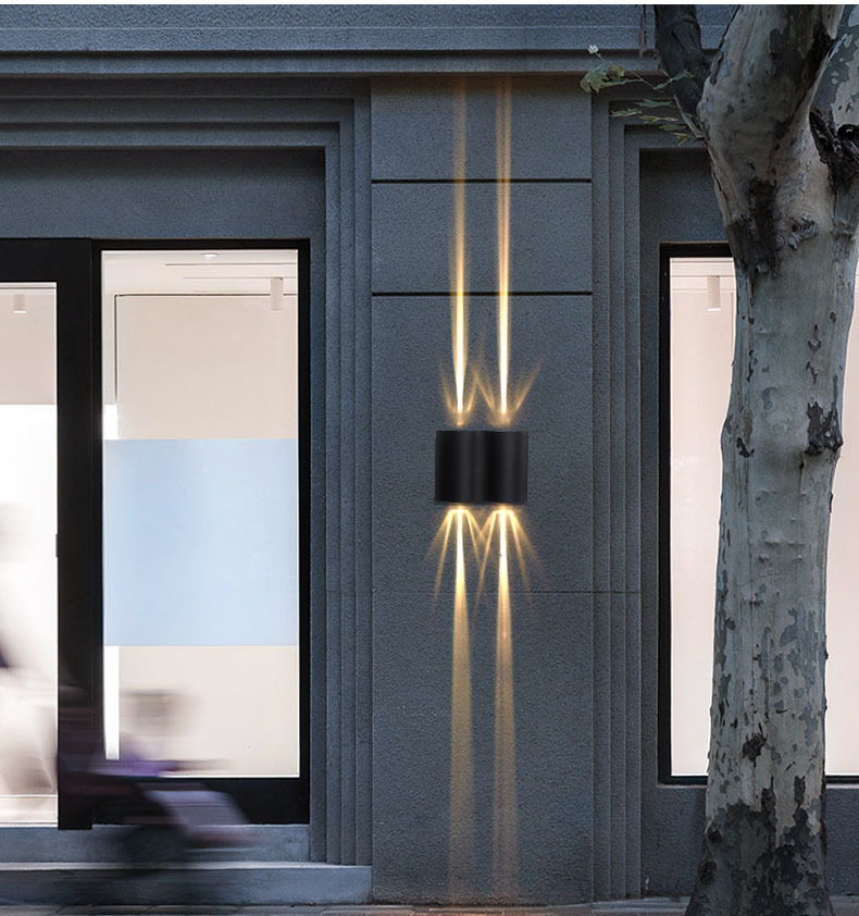 户外壁灯客厅庭院过道走廊阳台一束光外墙装饰洗墙灯具上下发光