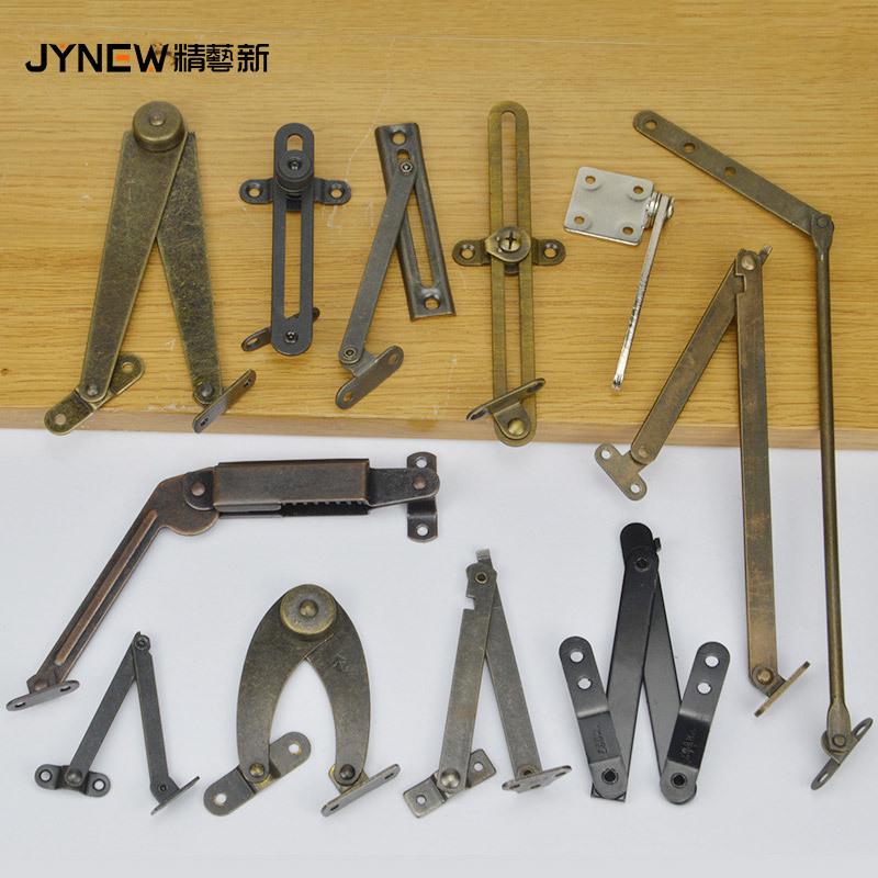 橱柜五金支撑曲手安全曲手柜门铰链家具五金折叠铰翻门铰箱撑铰链