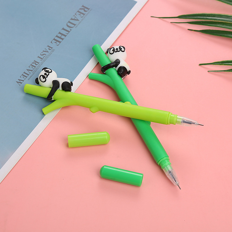 Creative Panda Shangshu Gel Pen Cute Student Soft Glue Ball Pen Personalized Learning Stationery Office Supplies Signature Pen