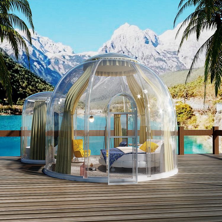 厂家直销现货供应网红pc星空房透明屋阳光房泡泡屋民宿屋户外露营
